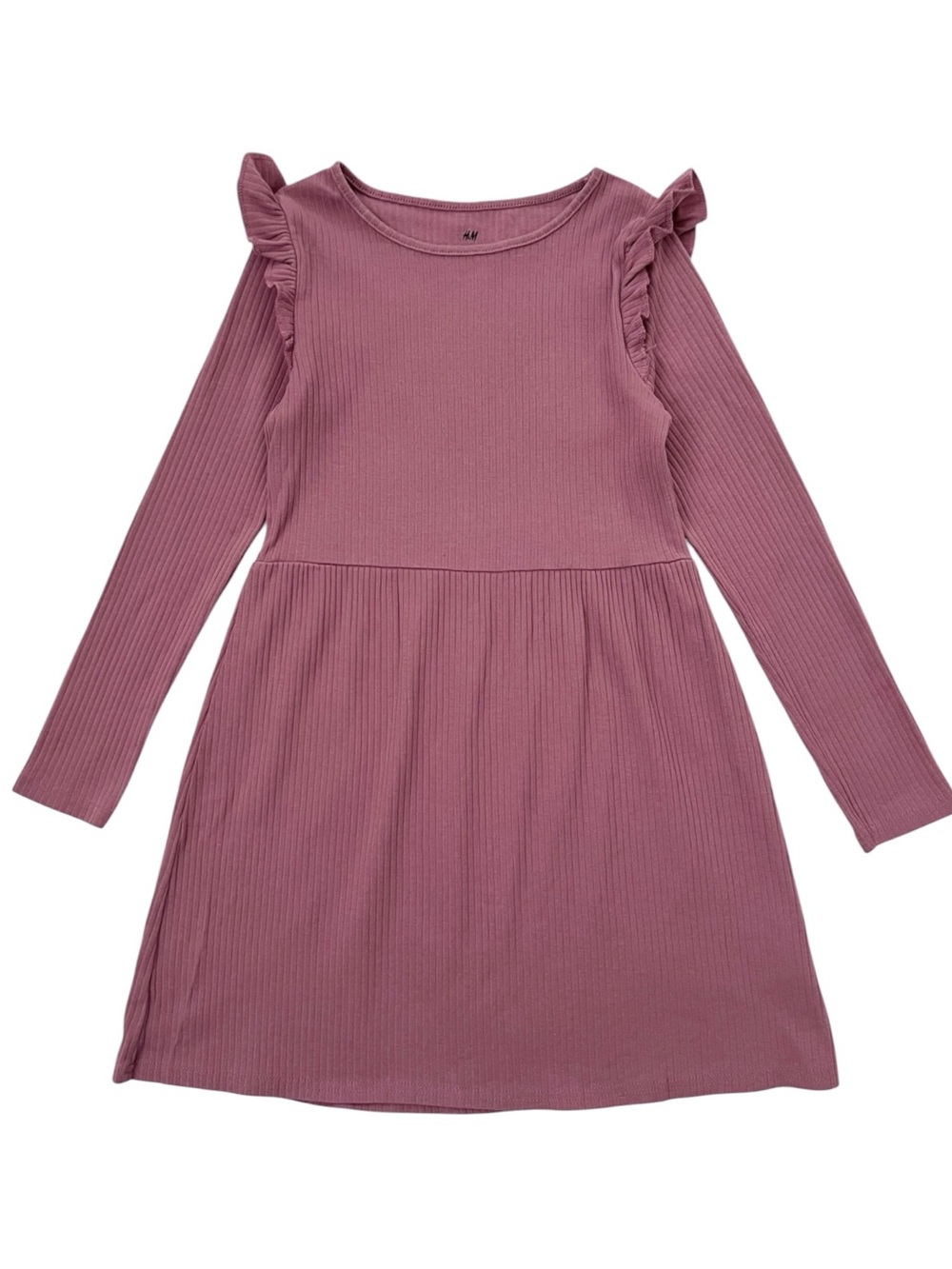 H&M girls size 6X-7 ribbed knit dress